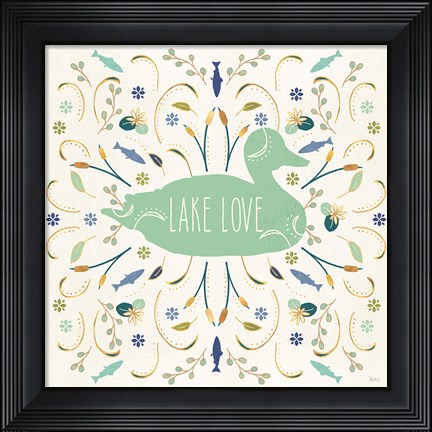 Framed Otomi Lake II Print