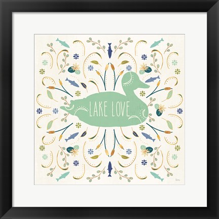 Framed Otomi Lake II Print