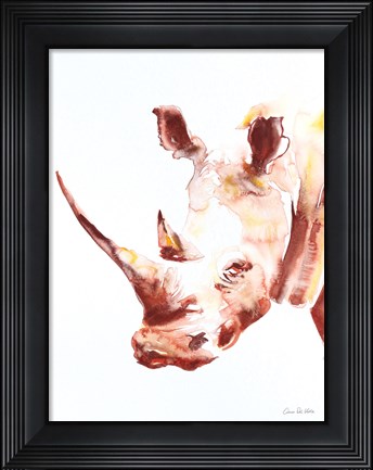 Framed Rhino Print
