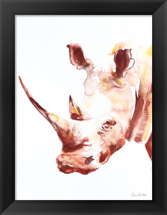 Framed Rhino Print