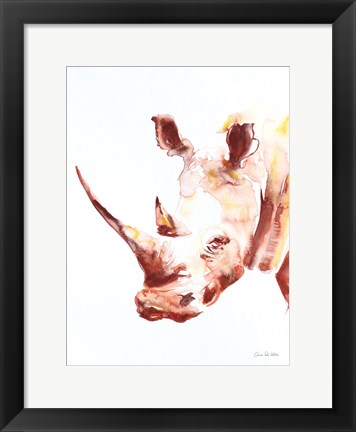 Framed Rhino Print