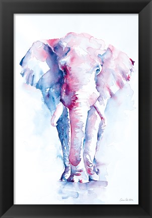 Framed Elephant Never Forgets Print