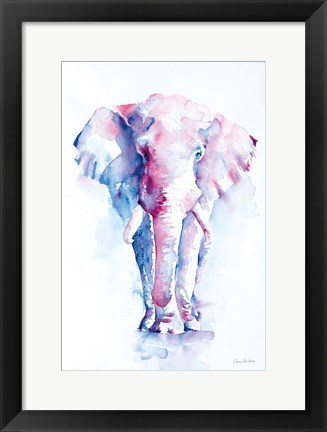 Framed Elephant Never Forgets Print