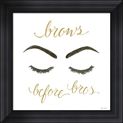 Framed Wake Up and Make Up II Print