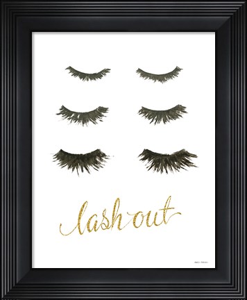 Framed Wake Up and Make Up VI Print