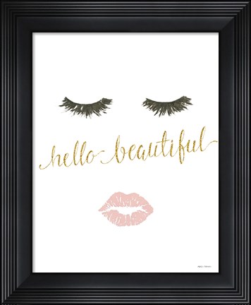 Framed Wake Up and Make Up VII Print