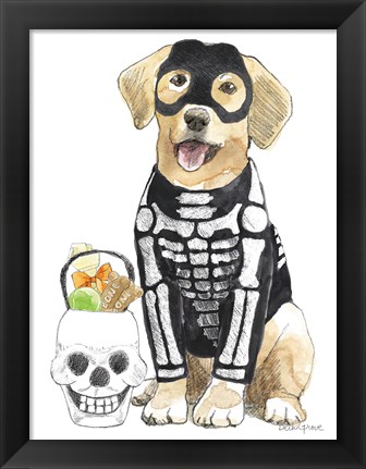 Framed Halloween Pets VII Print