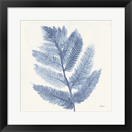 Framed Forest Ferns I Blue Print