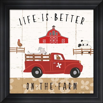 Framed Country Roads IV Print