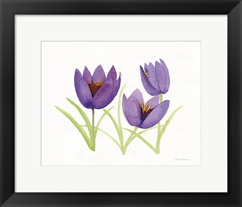 Framed Easter Blessing Flowers VII Print