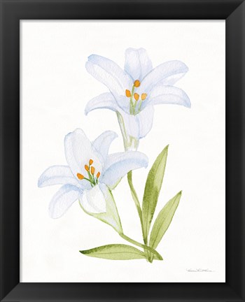 Framed Easter Blessing Flowers IV Print