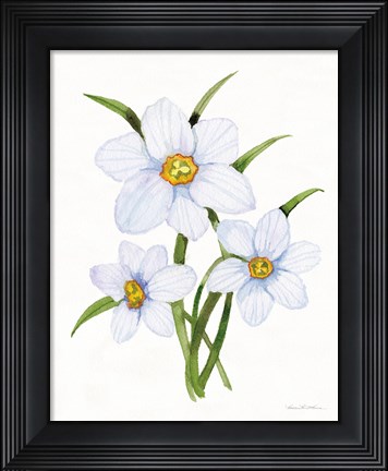 Framed Easter Blessing Flowers I Print