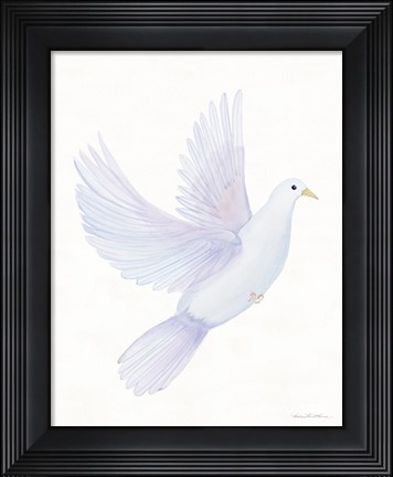 Framed Easter Blessing Dove I Print