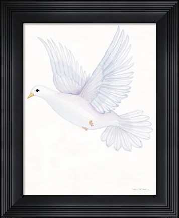 Framed Easter Blessing Dove II Print