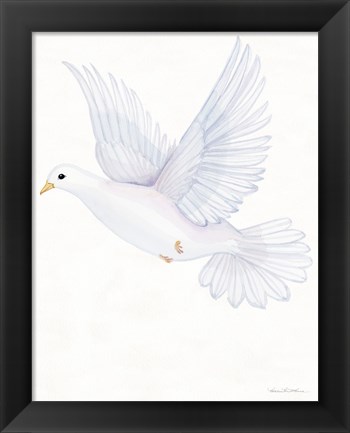 Framed Easter Blessing Dove II Print