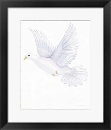 Framed Easter Blessing Dove II Print