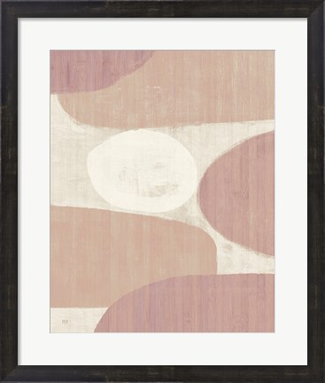Framed Costa del Sol II Blush Print