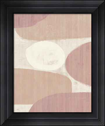 Framed Costa del Sol II Blush Print