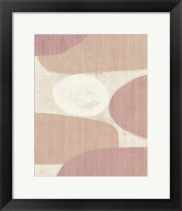 Framed Costa del Sol II Blush Print