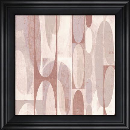 Framed Mod Pods Blush Print