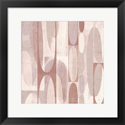 Framed Mod Pods Blush Print