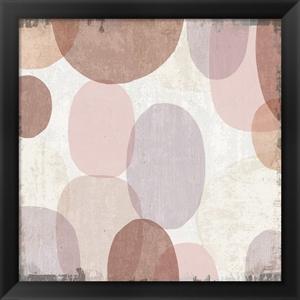 Framed Blush Drips II Print