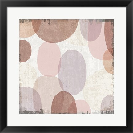 Framed Blush Drips II Print