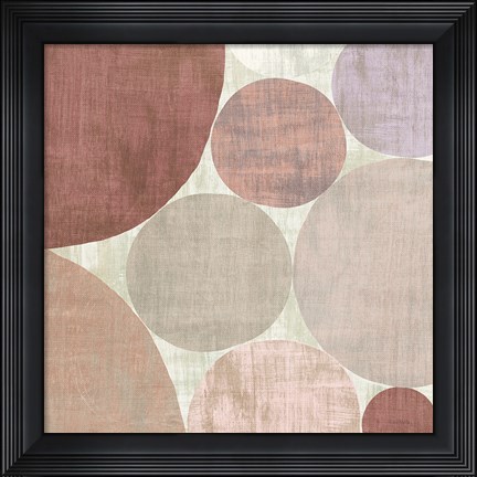 Framed Circulation II v2 Blush Print