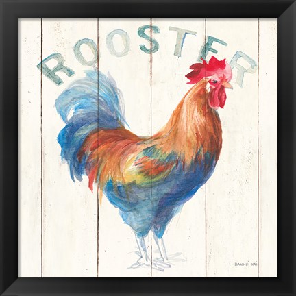 Framed Rooster Print