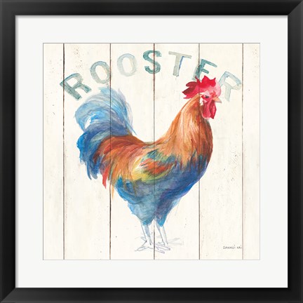 Framed Rooster Print