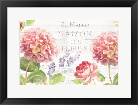 Framed Maison Des Fleurs II Print