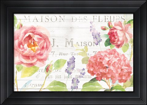 Framed Maison Des Fleurs I Print