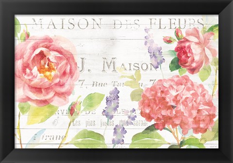 Framed Maison Des Fleurs I Print