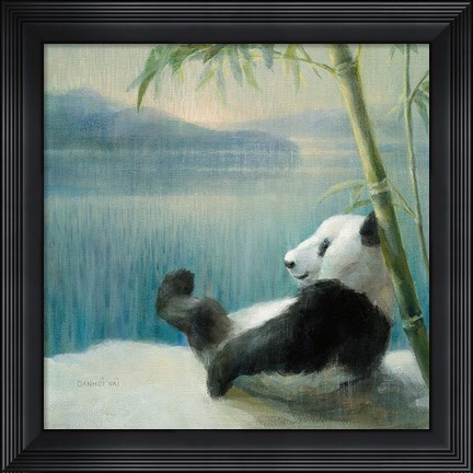 Framed Resting in Bamboo Print