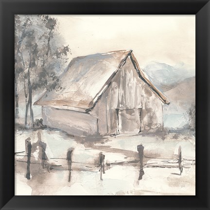 Framed Barn VII Print