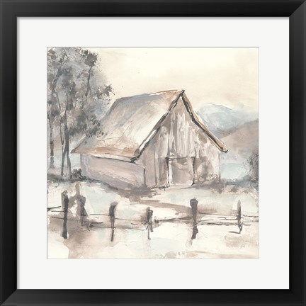 Framed Barn VII Print