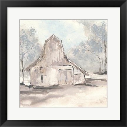 Framed Barn VI Print