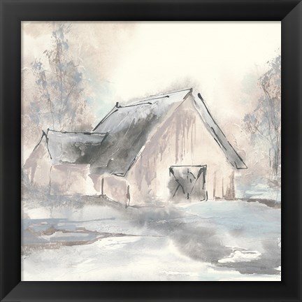 Framed Barn II Print