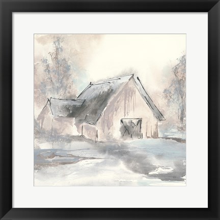 Framed Barn II Print