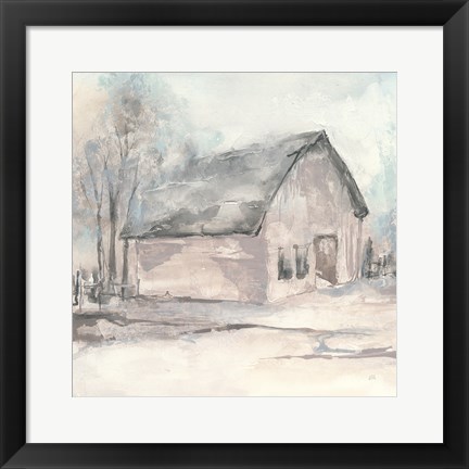 Framed Barn I Print