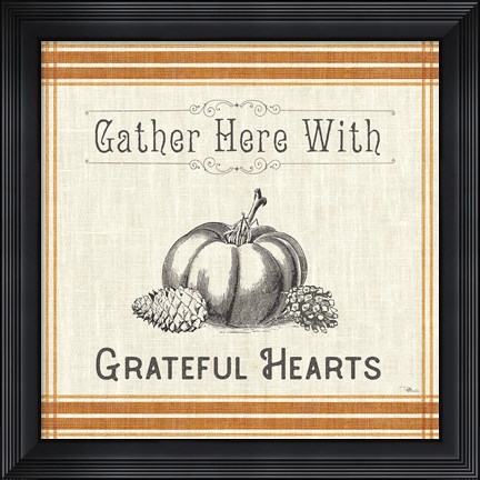 Framed Autumn Farmhouse IV Print