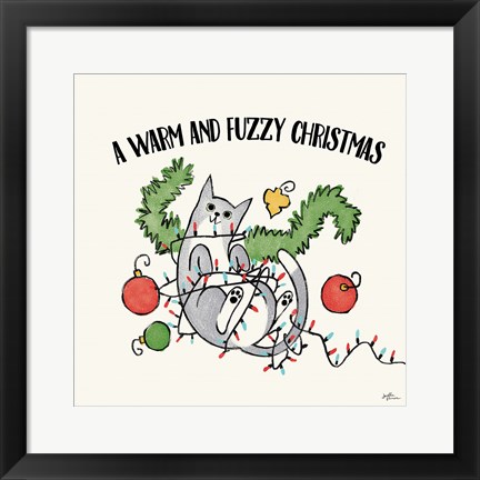 Framed Santa Paws II Print