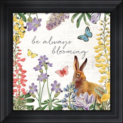 Framed Easter Garden III Print