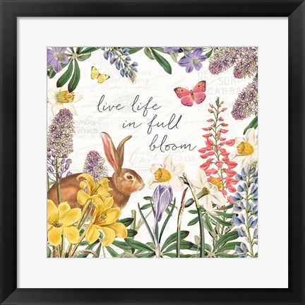 Framed Easter Garden II Print