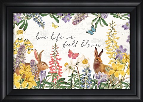 Framed Easter Garden I Print