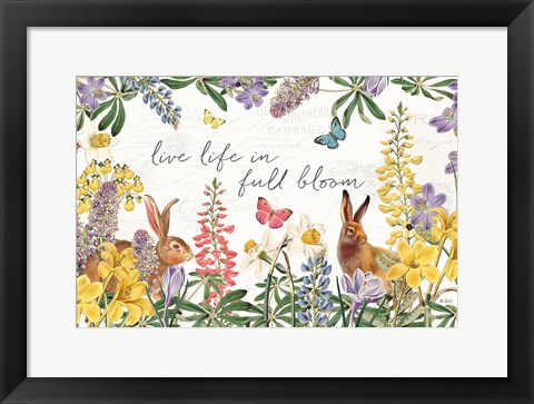 Framed Easter Garden I Print