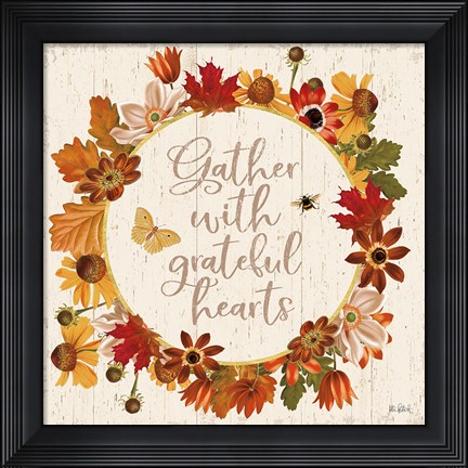 Framed Fall Garden V Print
