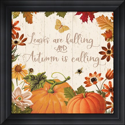 Framed Fall Garden III Print