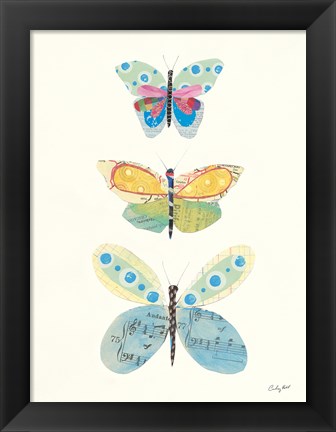 Framed Butterfly Charts IV Print