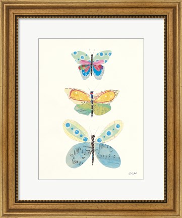 Framed Butterfly Charts IV Print